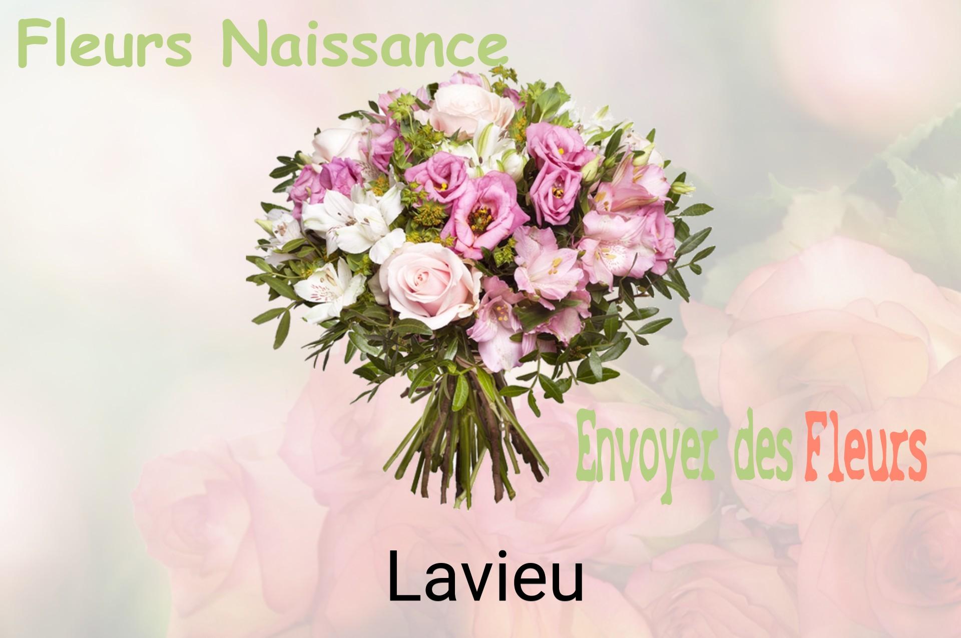 Bouquet de fleurs de naissance livré à Lavieu